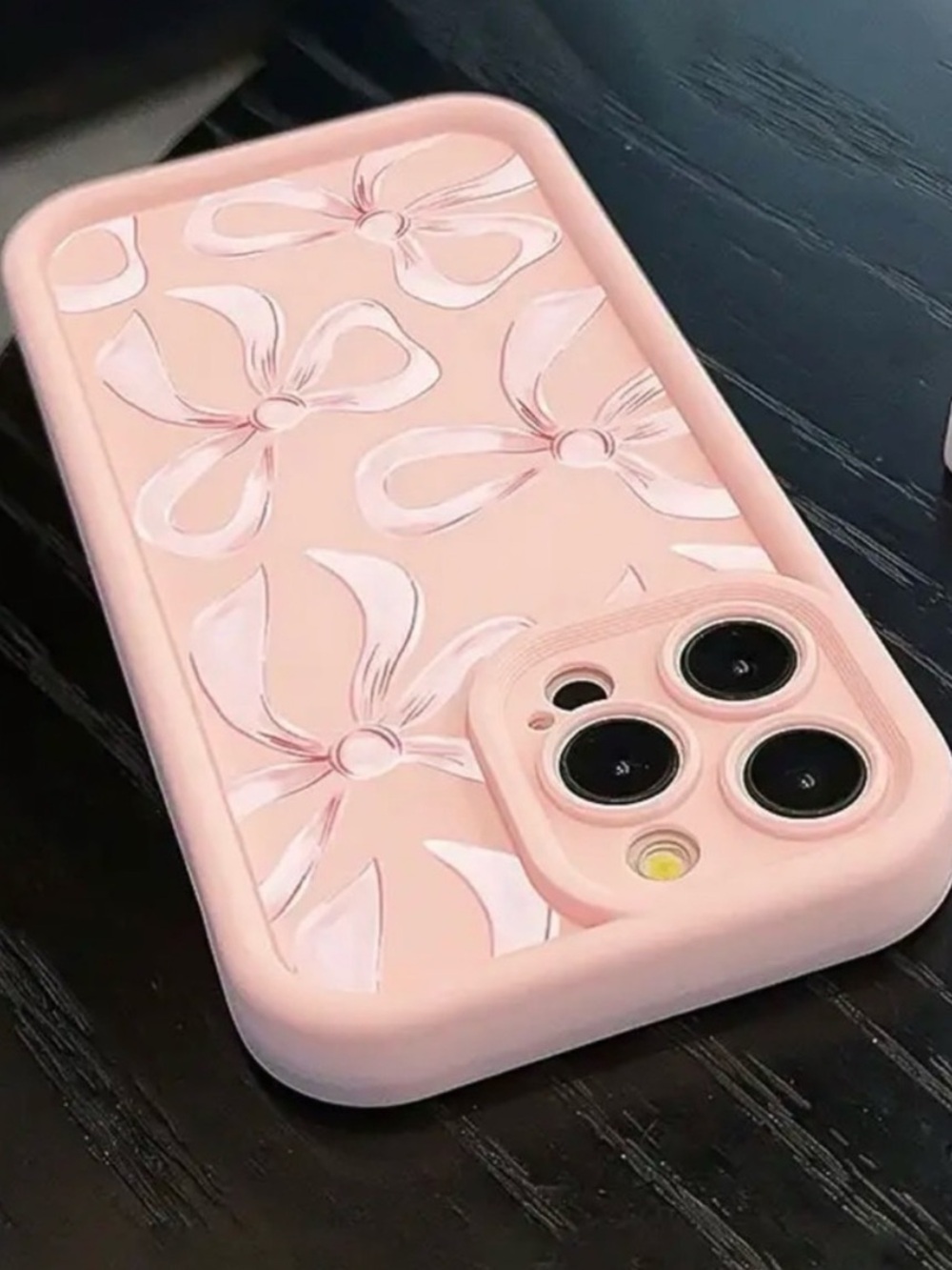 iPhone 16 pro Case pink with pink ribbons 🎀